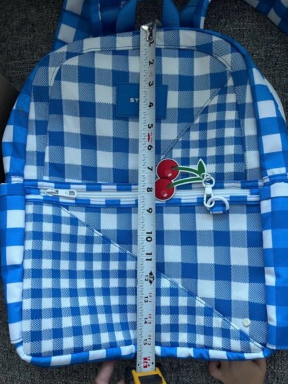STATE Kane Kids Travel Backpack - Blue Gingham - Picture 8 of 9